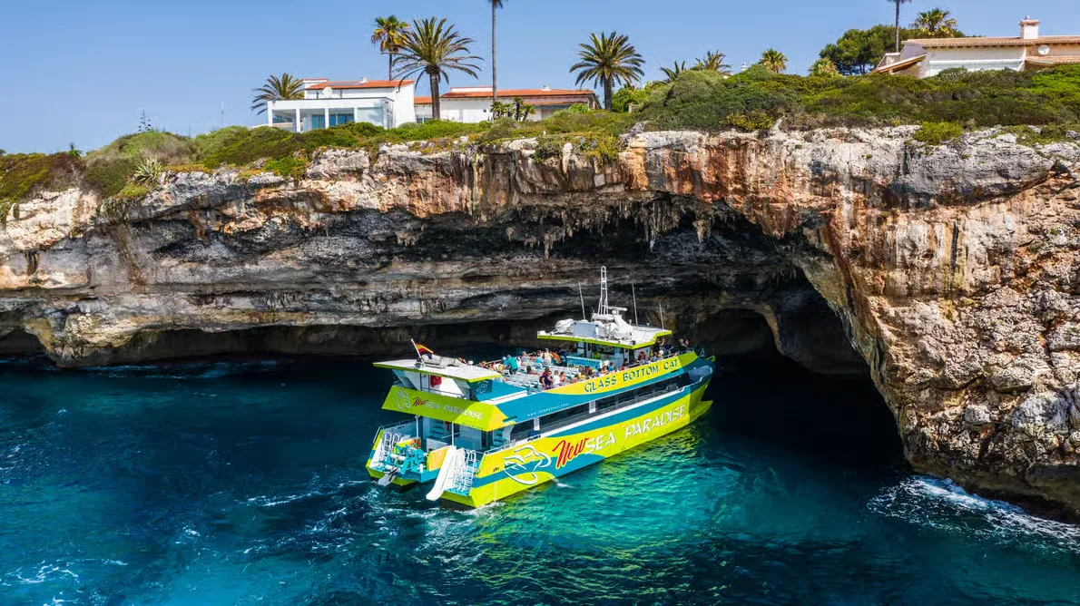 Snorkeling stop in crystal-clear waters on the east coast of Mallorca