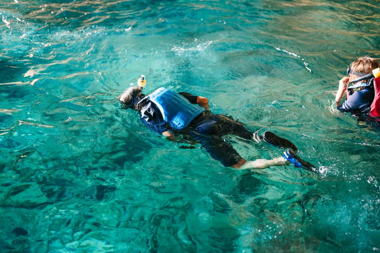 Paddling towards the sea caves of the east coast