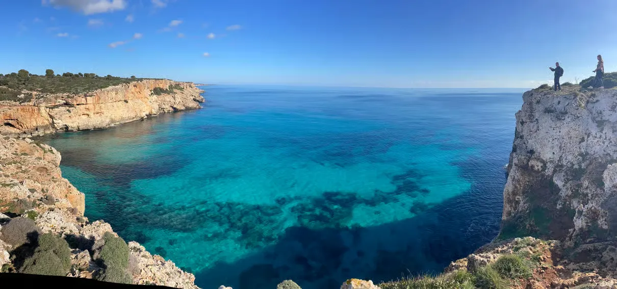 Cliffs between Cala Romántica and Cala Varques